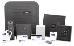 Pictured above are the range of HID Card Readers and Prox Point Fobs
