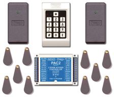 Pictured above are the range of Presco™ Card Readers and Prox Point Fobs